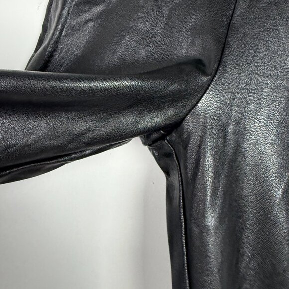 Commando Faux Leather Flare Leggings Hi-Rise Black Size Medium M EUC - Picture 5 of 13